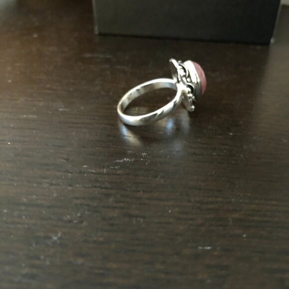 Pink Rhodochrosite Ring - Picture 3 of 4